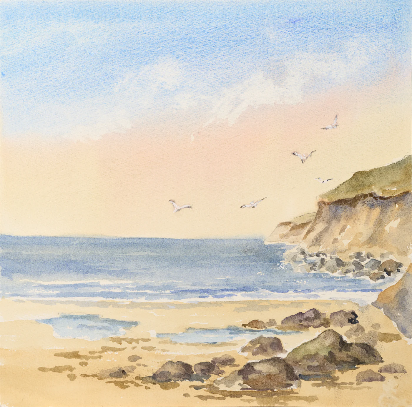 Life on the Rocks, a painting by Ron Davidson