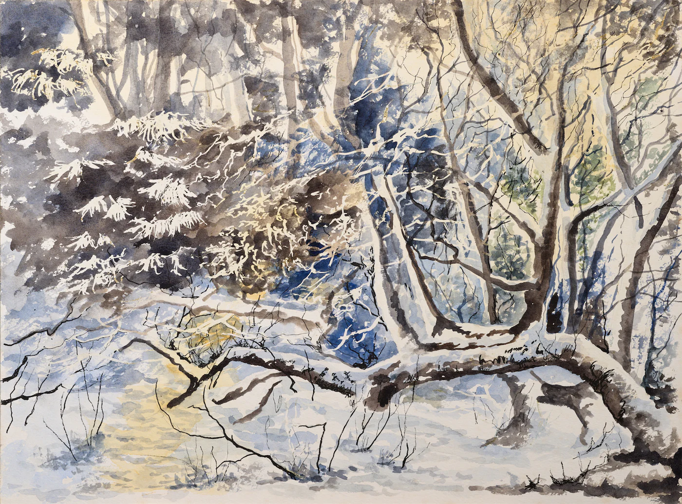 Harsh Winter, a painting by Ron Davidson
