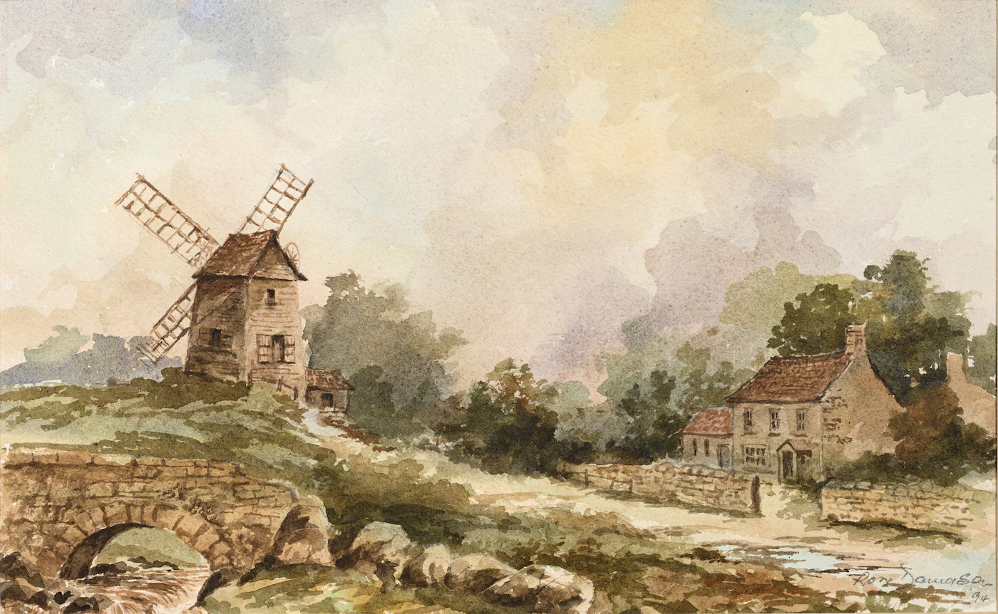 Old Fulwell, a painting by Ron Davidson
