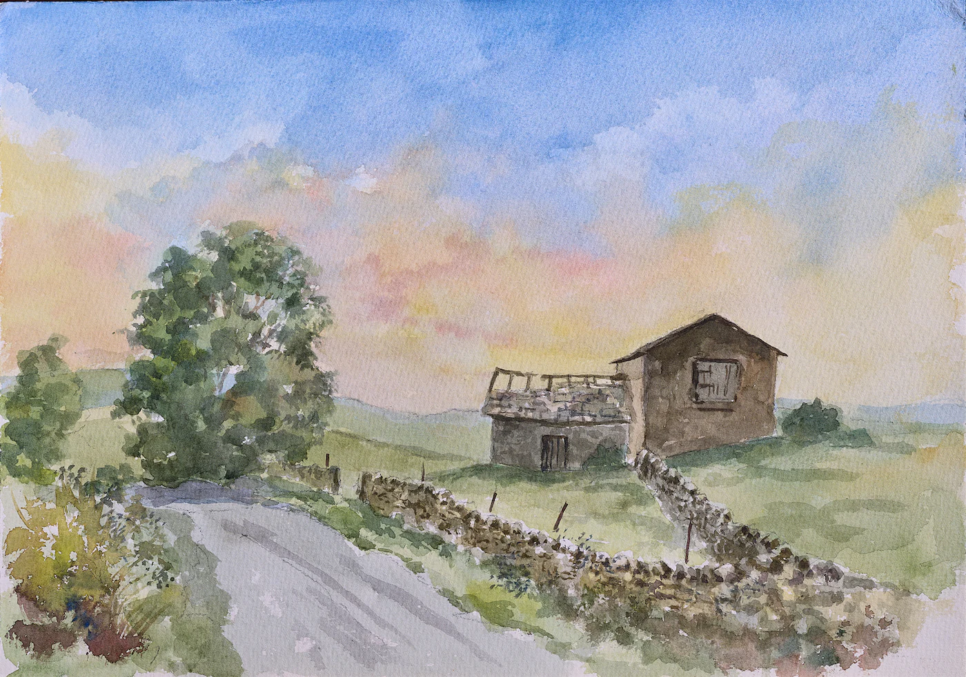 Grassholme, a painting by Ron Davidson