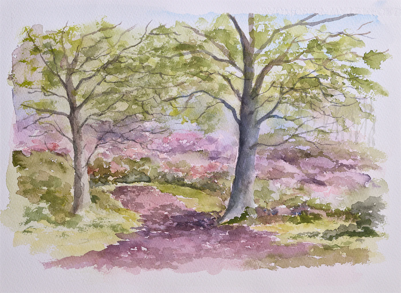 A Place to Stroll, a painting by Ron Davidson