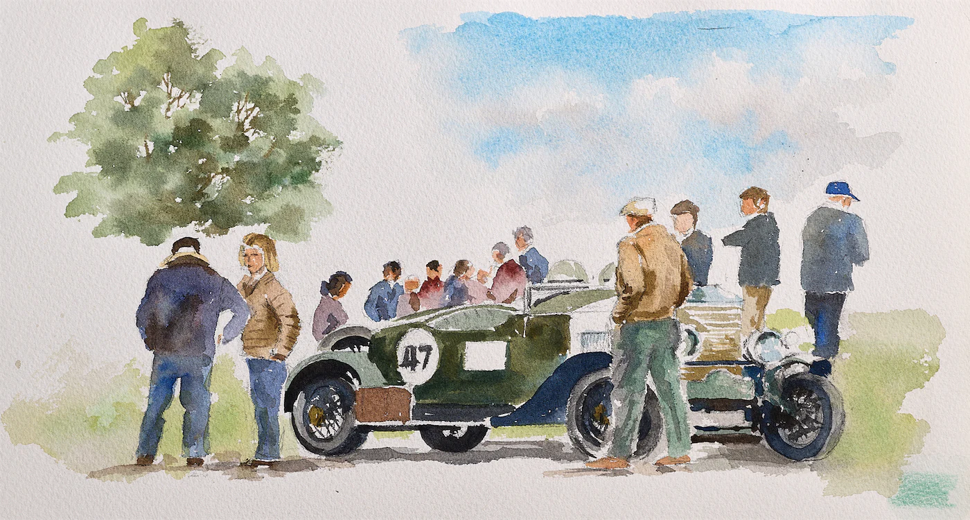 Boys and their Toys, a painting by Ron Davidson