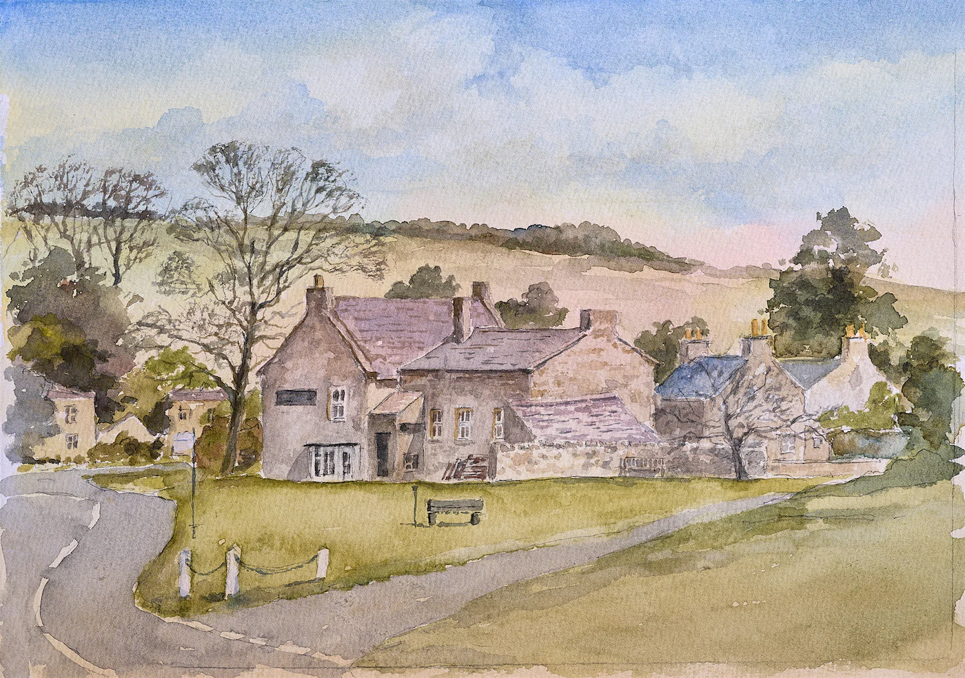 Middle Green, a painting by Ron Davidson