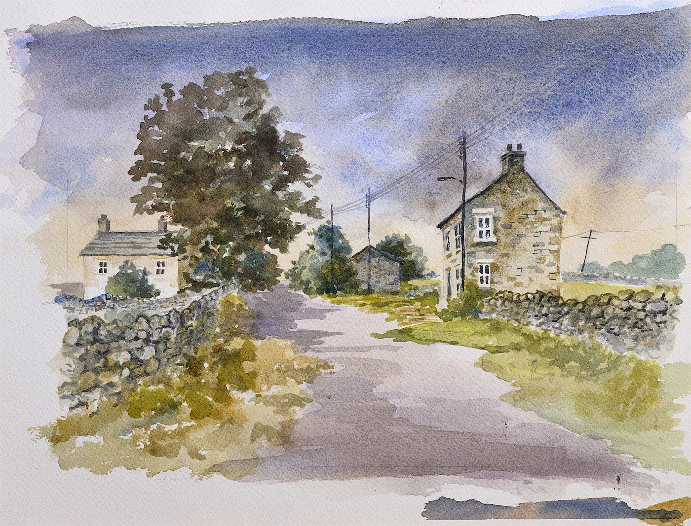 Autumn in Holwick, a painting by Ron Davidson