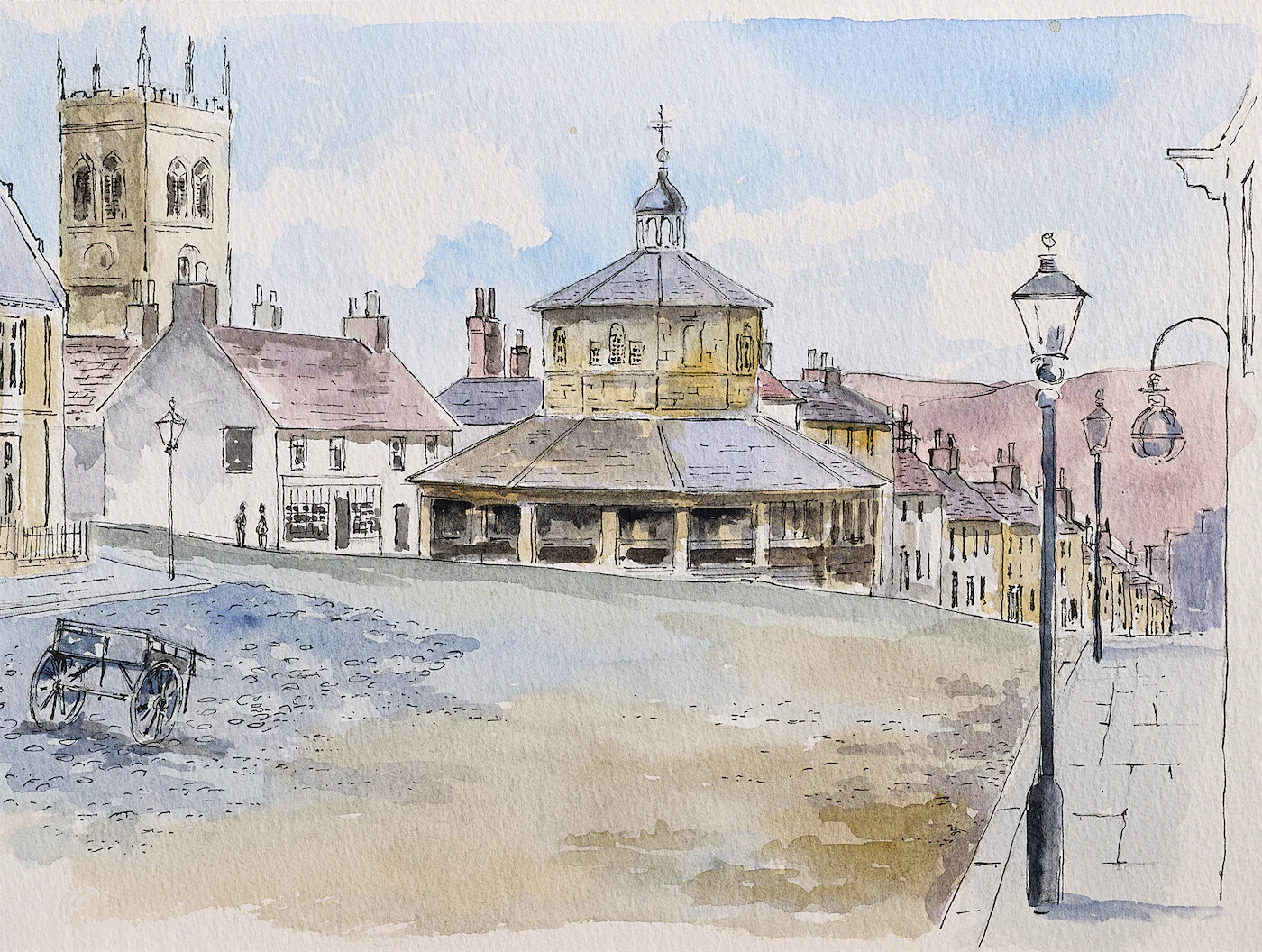 Timeless Town, a painting by Ron Davidson