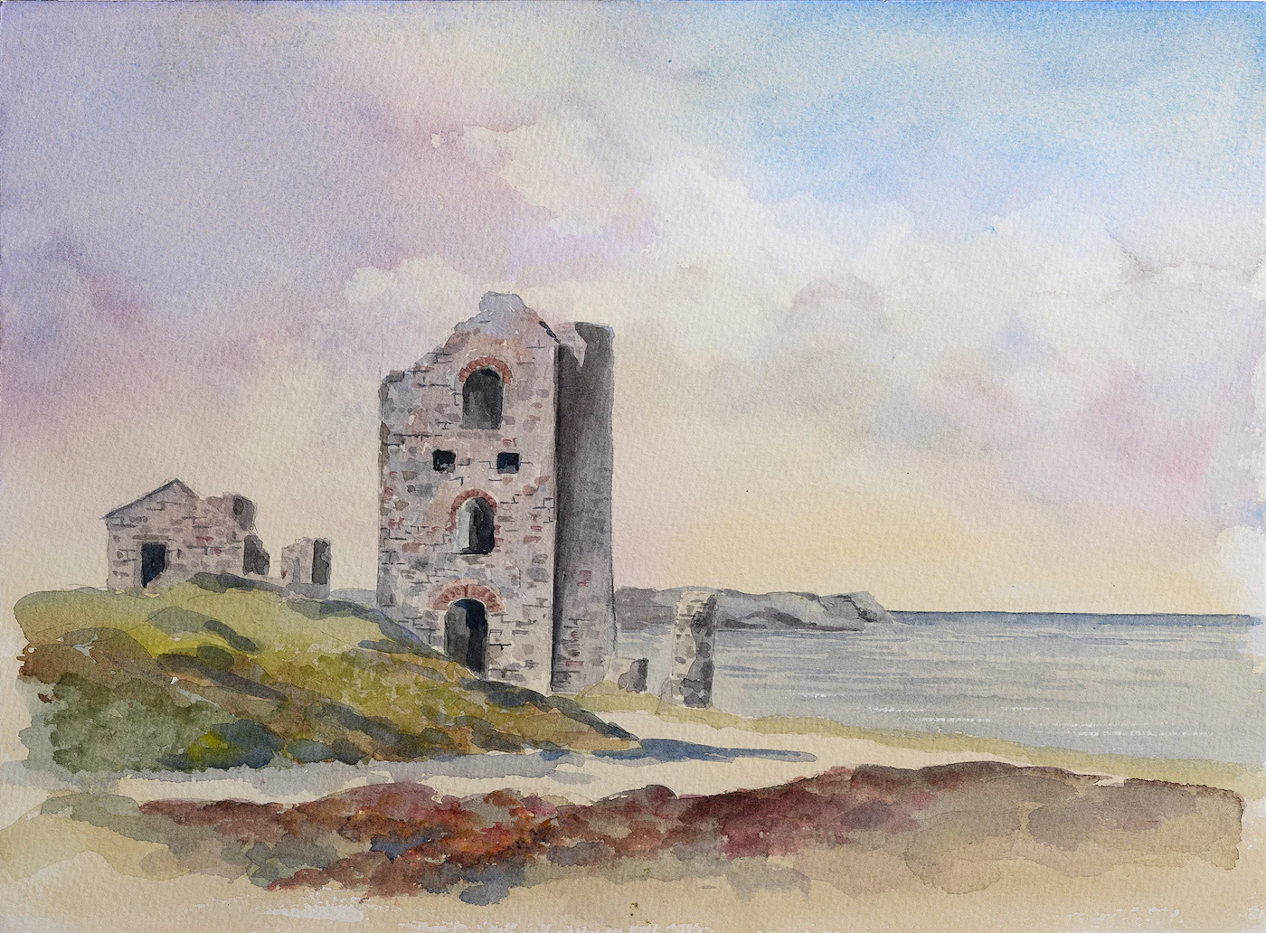 The Priory, a painting by Ron Davidson