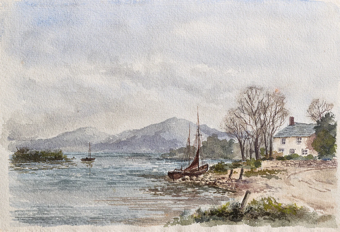 Lakeside Rest, a painting by Ron Davidson