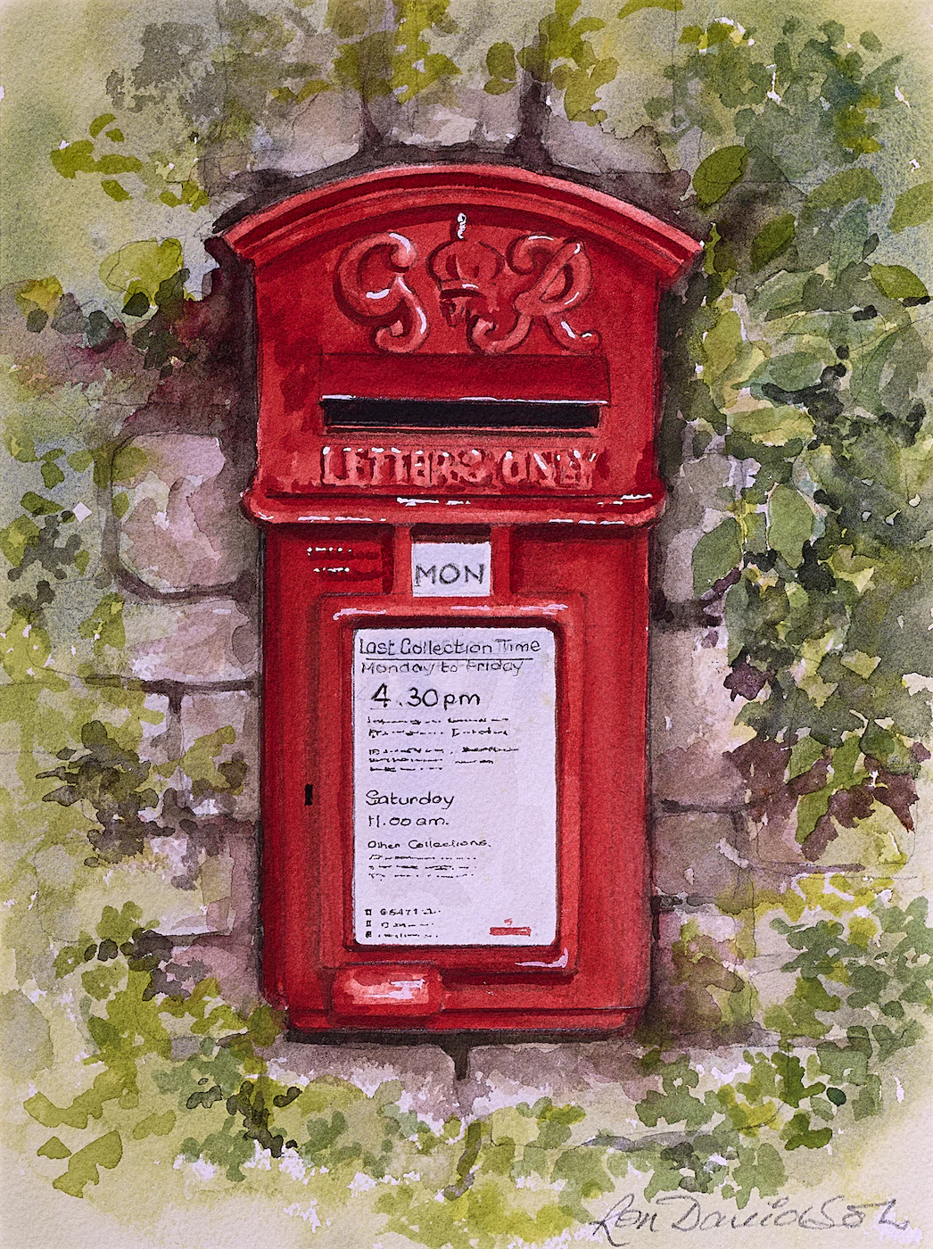 Sending Best Wishes, a painting by Ron Davidson