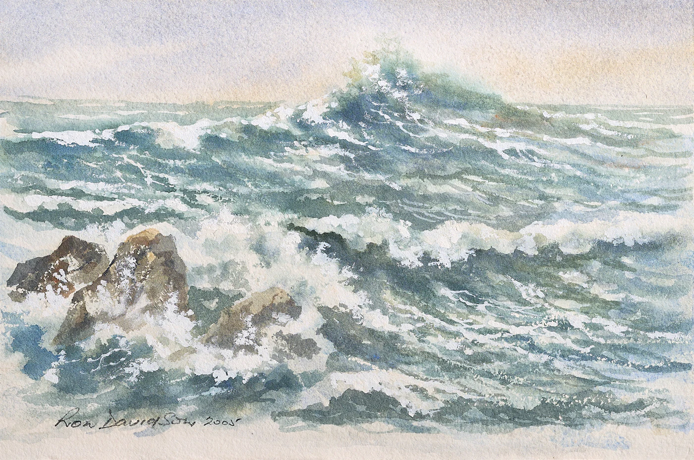 White of the Sea, a painting by Ron Davidson