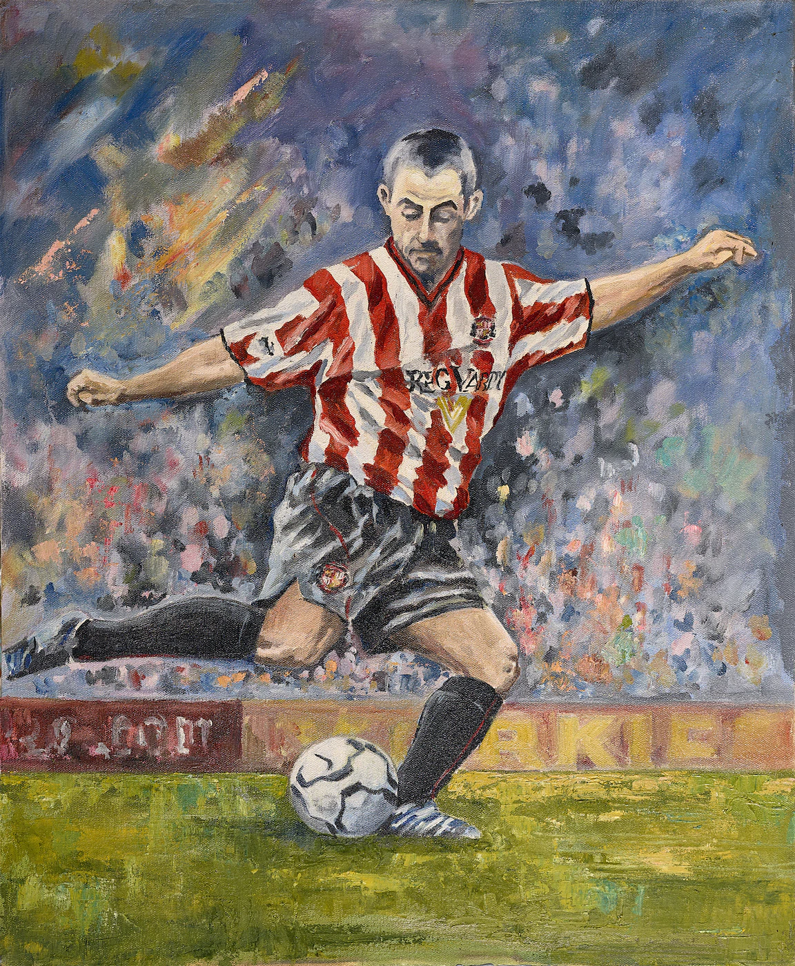 Super Kev, a painting by Ron Davidson