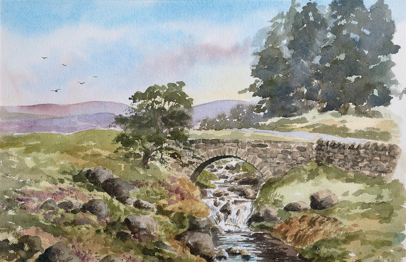 Babbling Brook, a painting by Ron Davidson