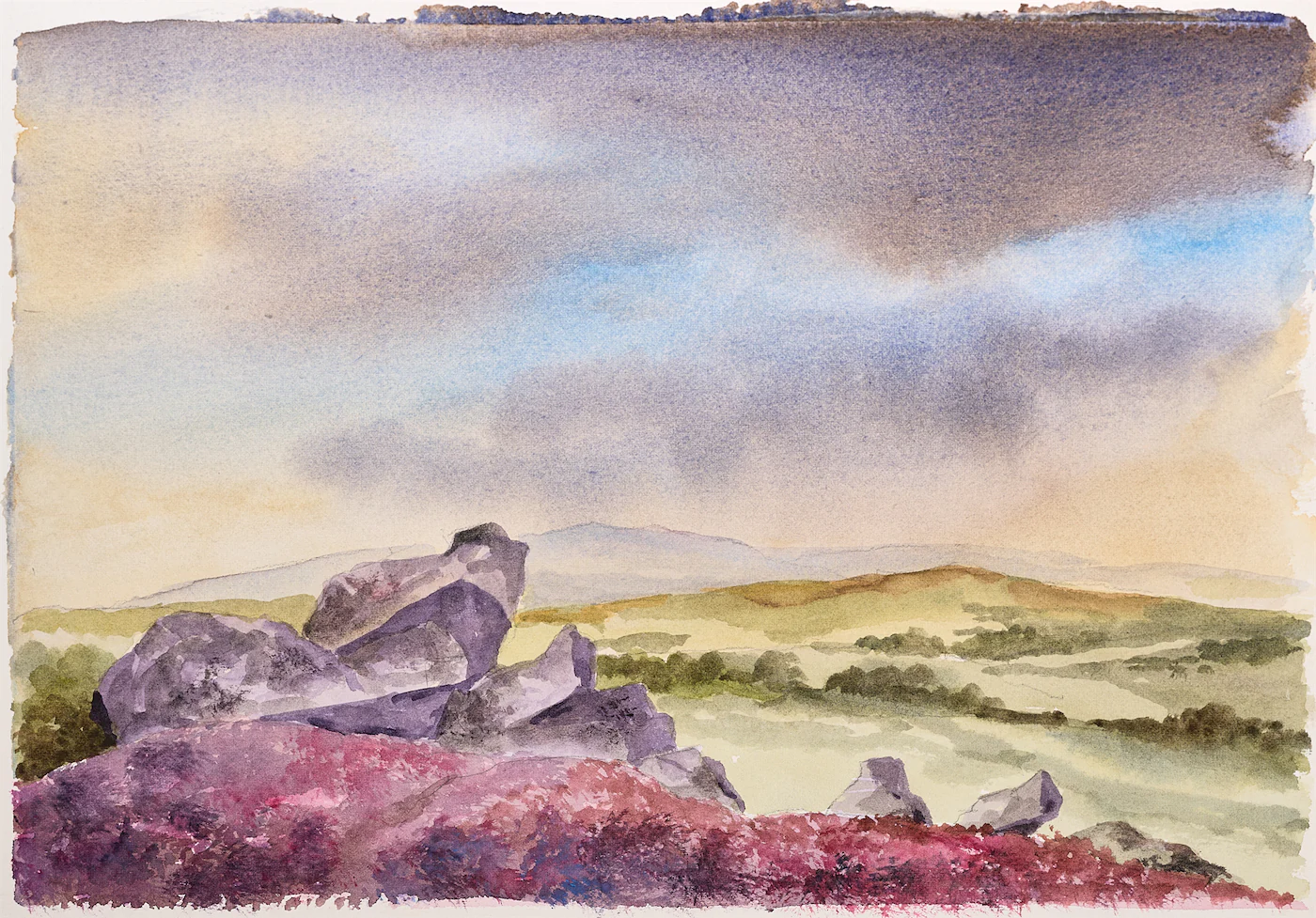 Distant View, a painting by Ron Davidson