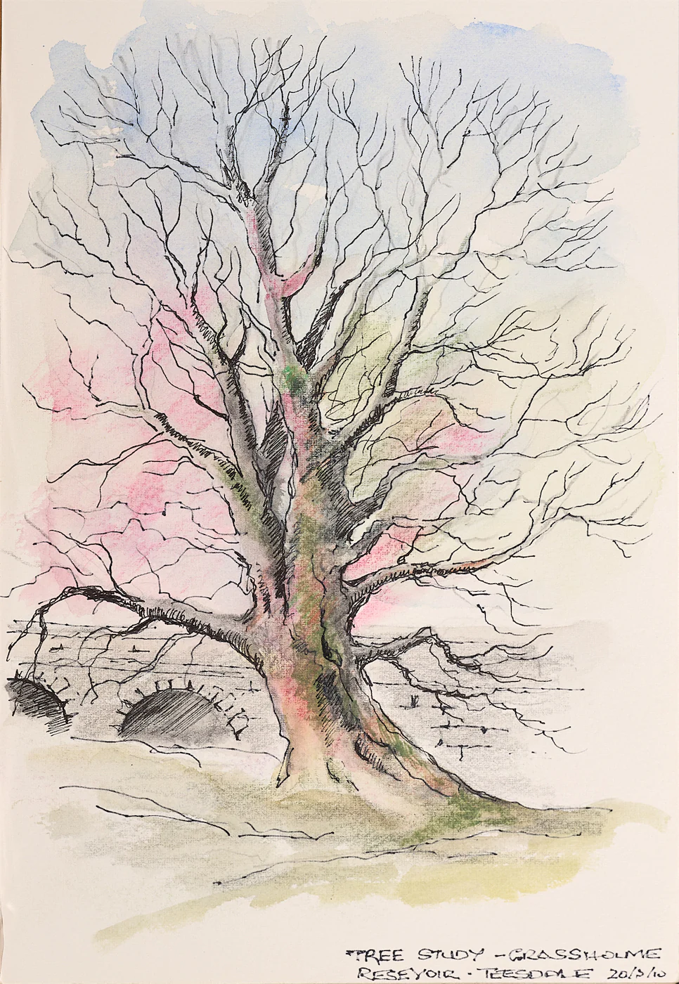 Winter Branches, a painting by Ron Davidson