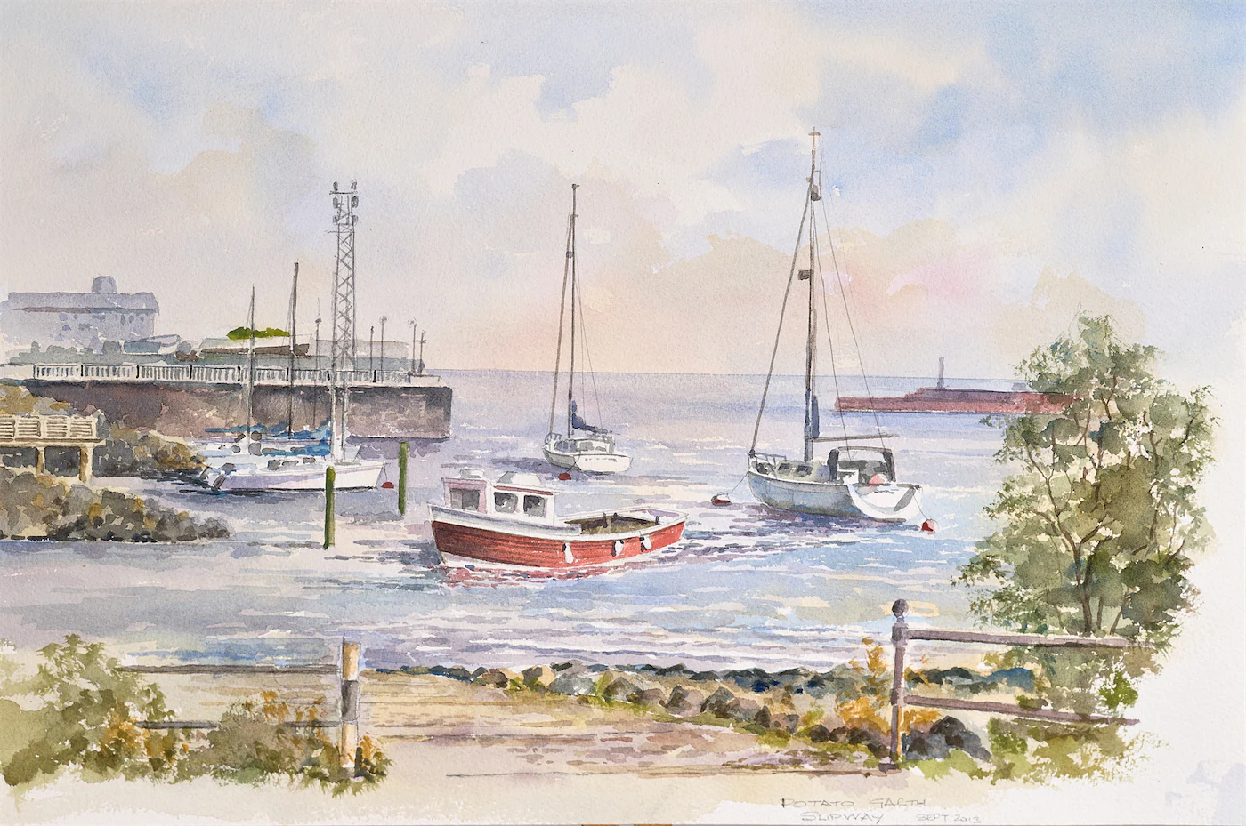 Safe Harbour, a painting by Ron Davidson