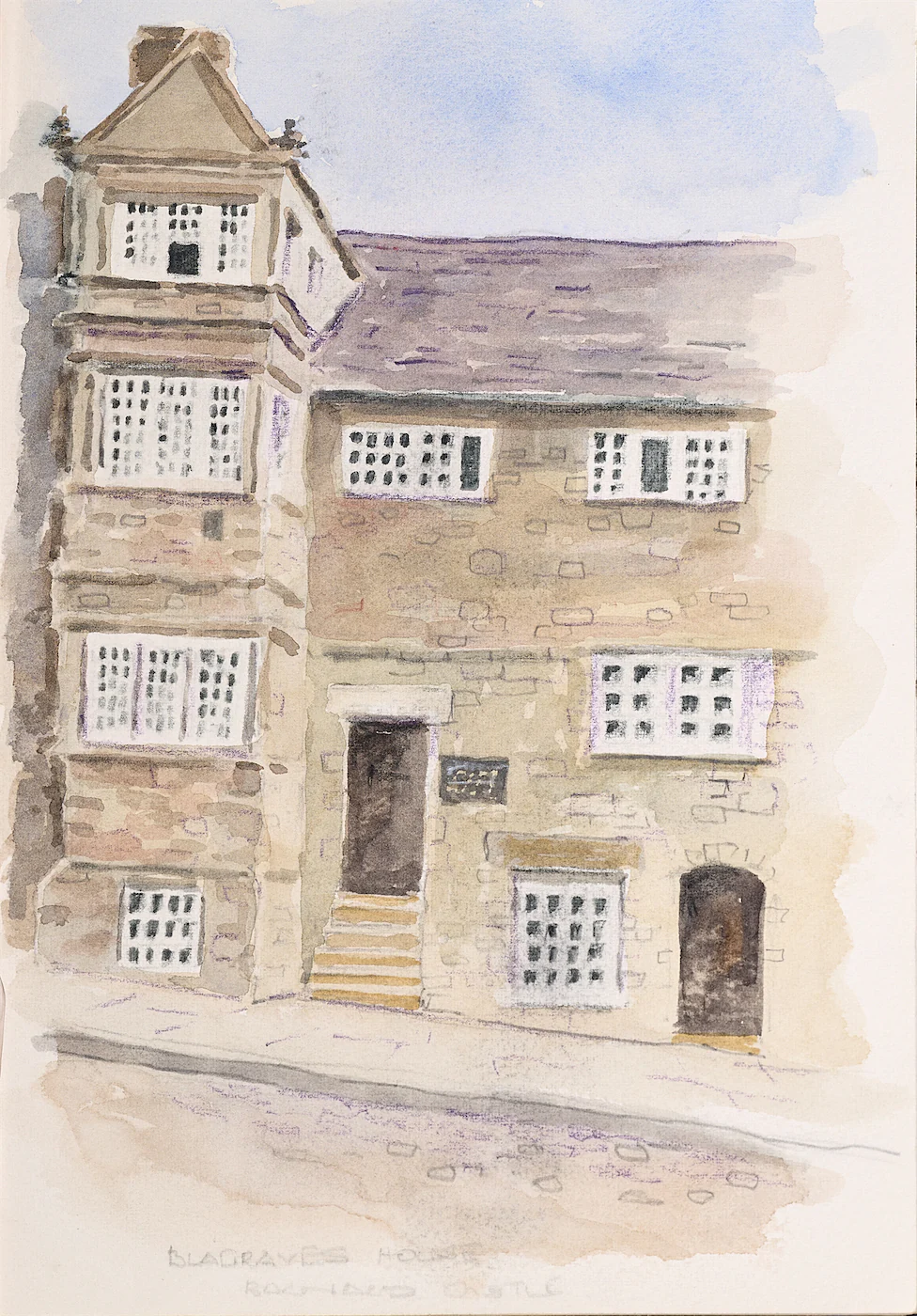Oldest House in Town, a painting by Ron Davidson