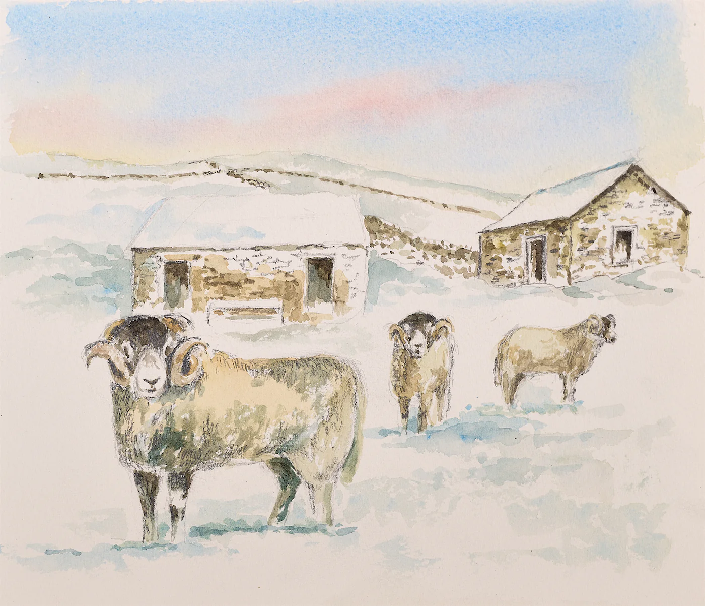 Waiting for Spring, a painting by Ron Davidson