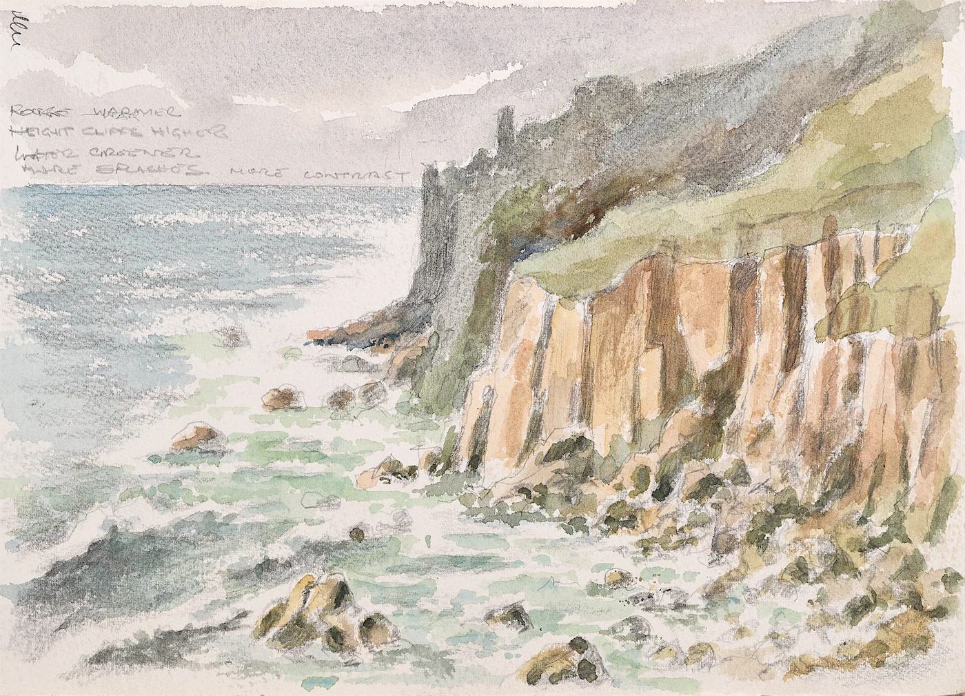 Cliff Edge, a painting by Ron Davidson