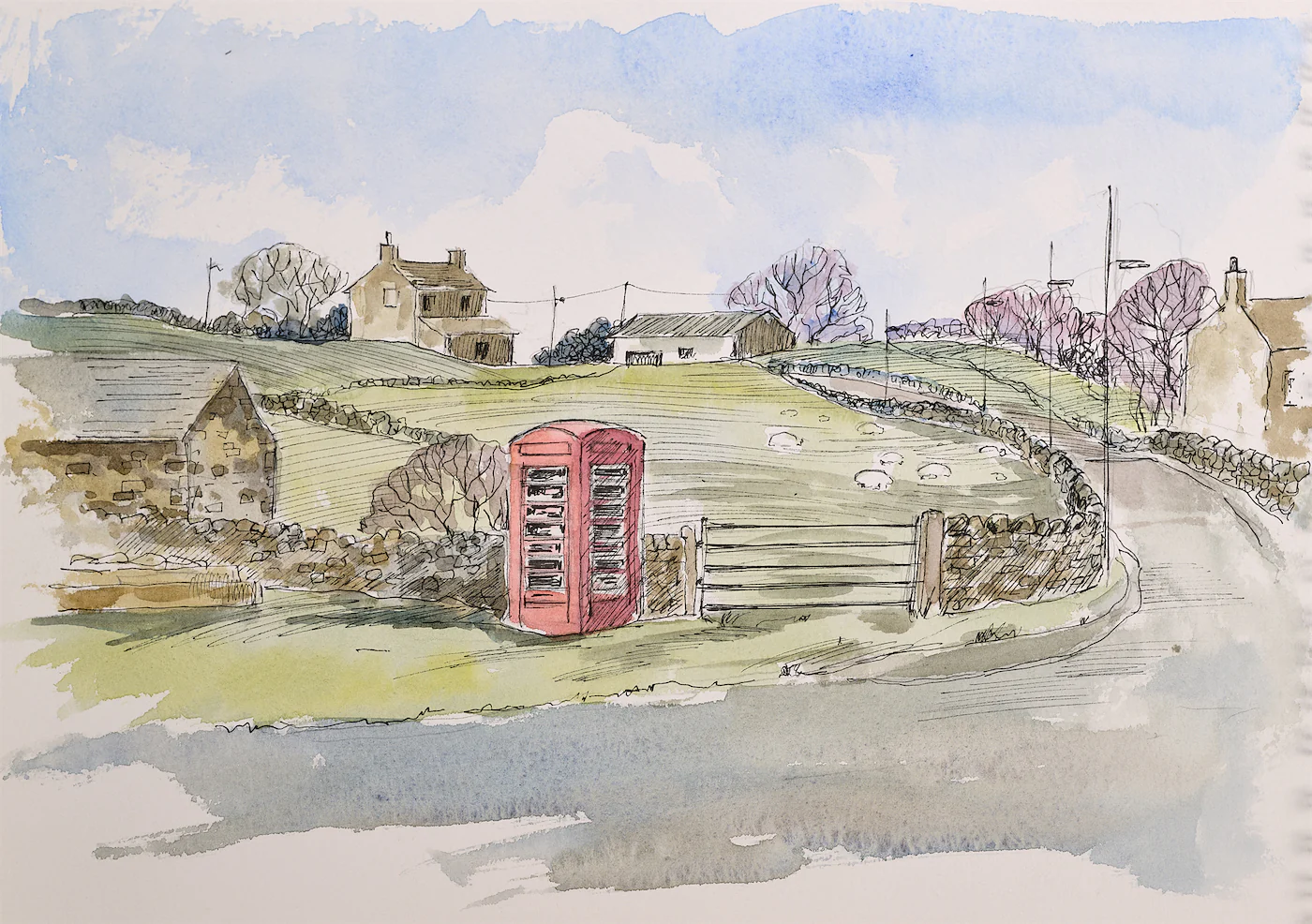 South of the Village, a painting by Ron Davidson