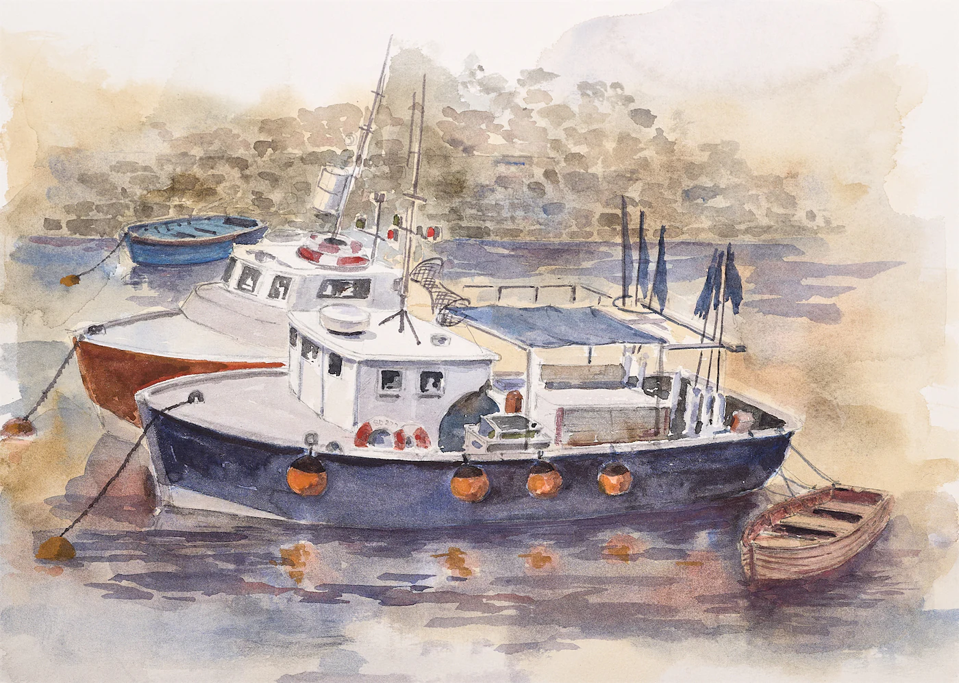 Down by the River, a painting by Ron Davidson