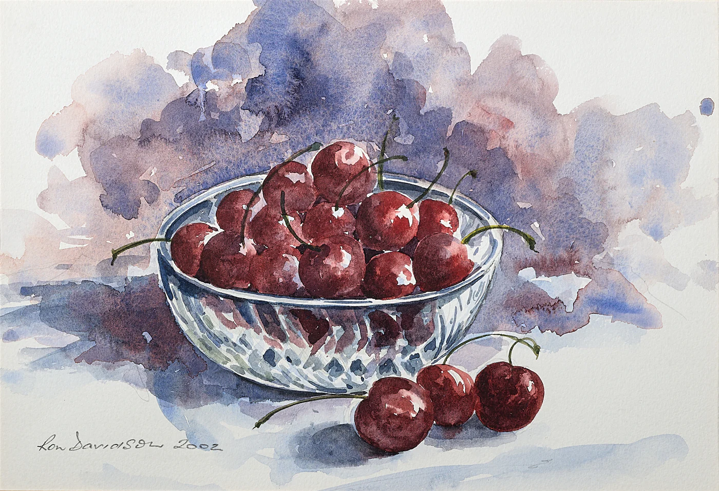Life is a Bowl of Cherries, a painting by Ron Davidson