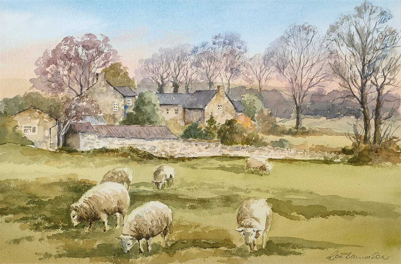 Good Grazing, a painting by Ron Davidson