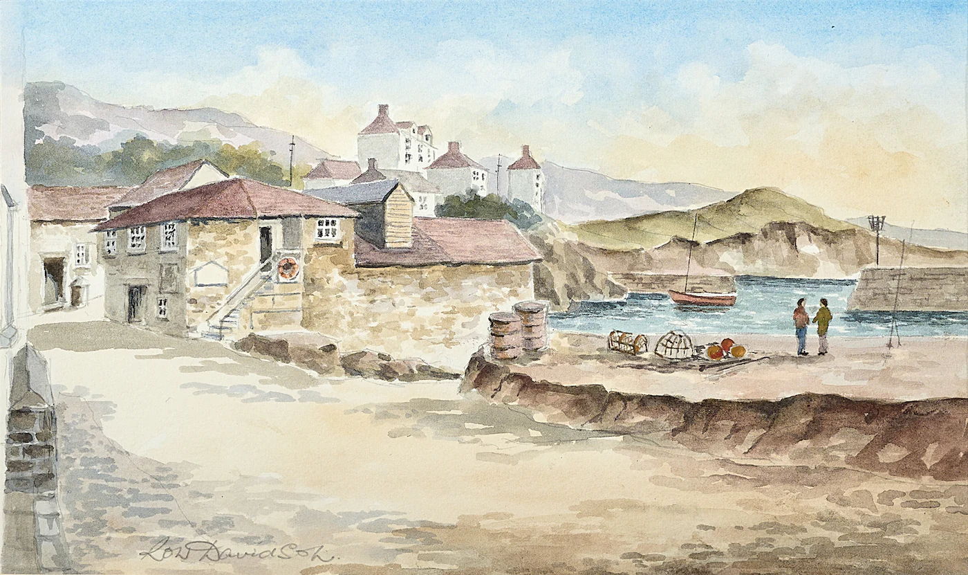 Waiting for a Bite, a painting by Ron Davidson