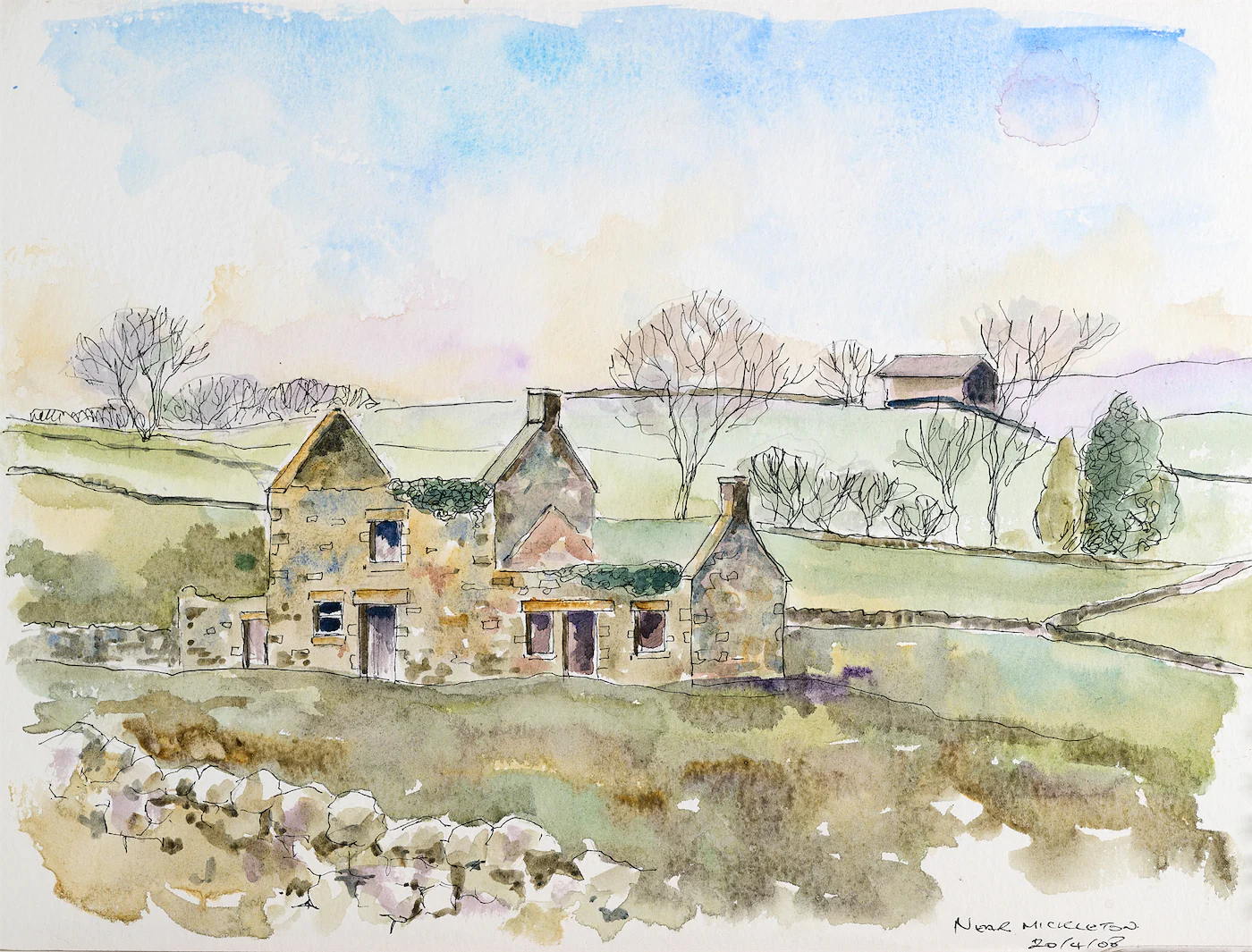 All it needs is a New Roof!, a painting by Ron Davidson