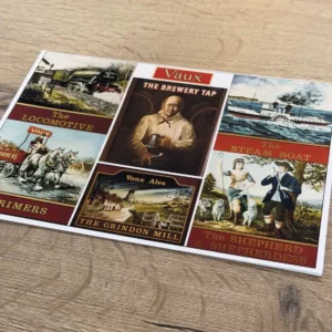 Vaux Pub Signs Card: Heritage Collection - Vaux pub signs painted by Ron Davidson